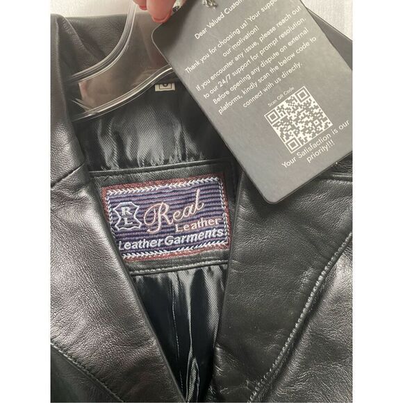 Leather womens jacket size S NWT - Picture 6 of 10